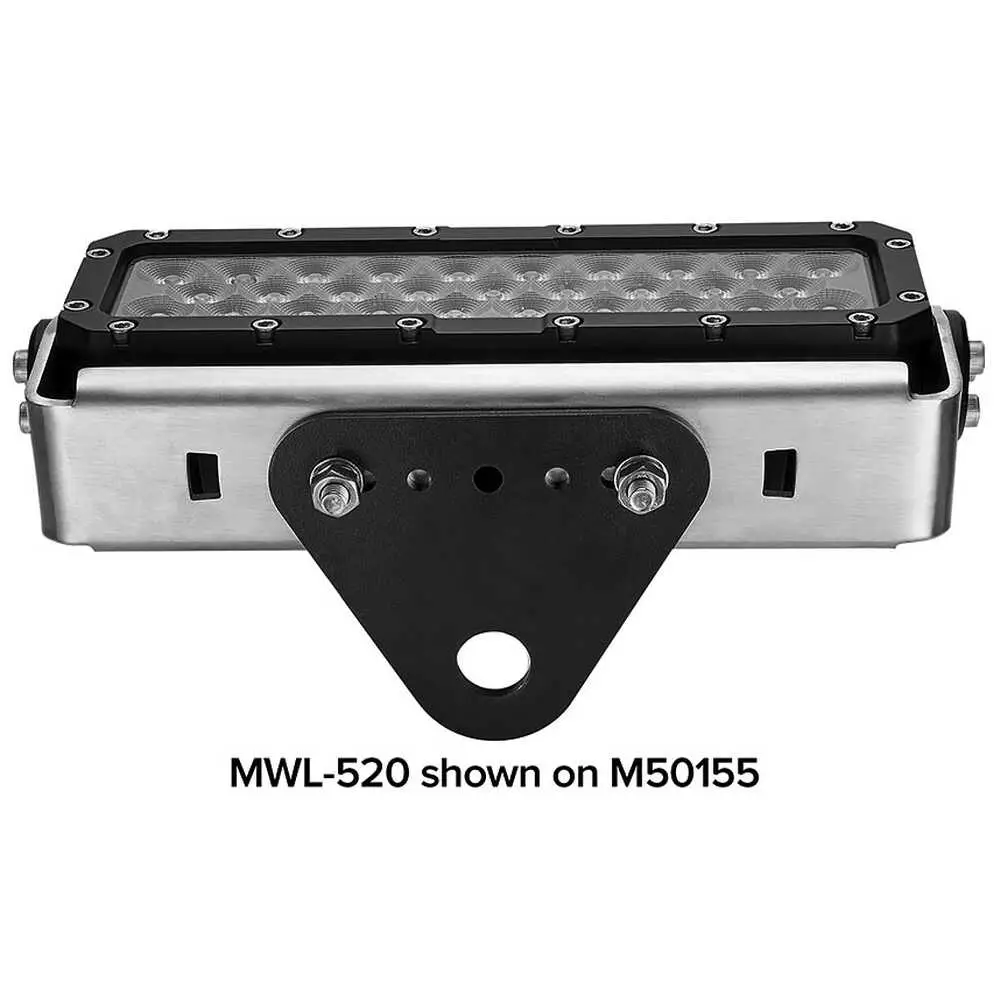 Adapter Mounting Plate Allows Several Maxxima Work Lights to be used on Industry-Standard Telescoping Poles