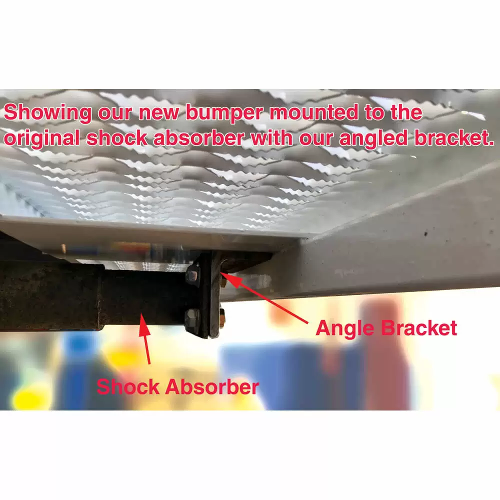 Angled Bumper Bracket for Rear Step Bumpers