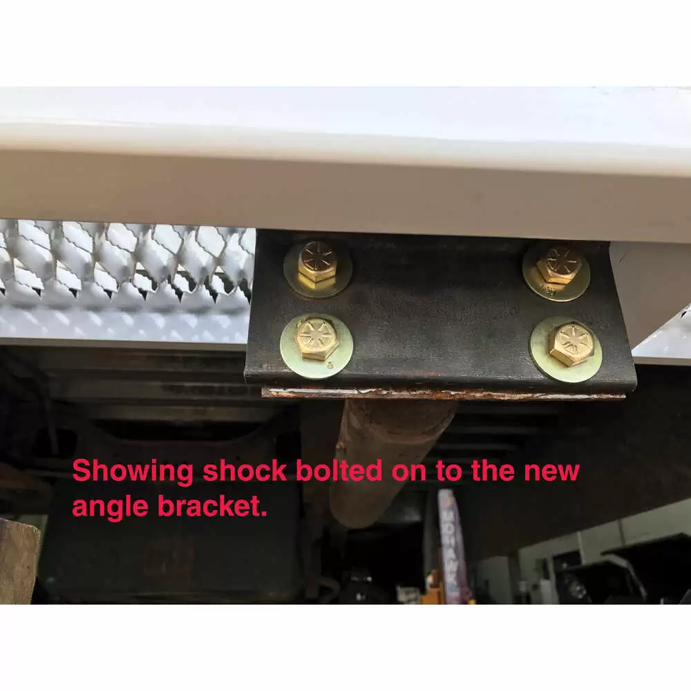 Angled Bumper Bracket for Rear Step Bumpers