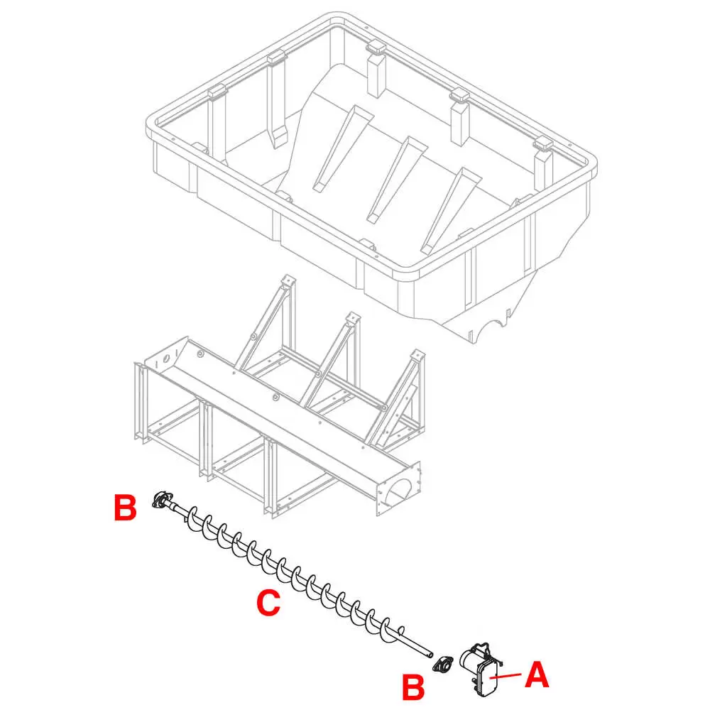 Auger Gear Motor fits Buyers PRO/SHPE4000