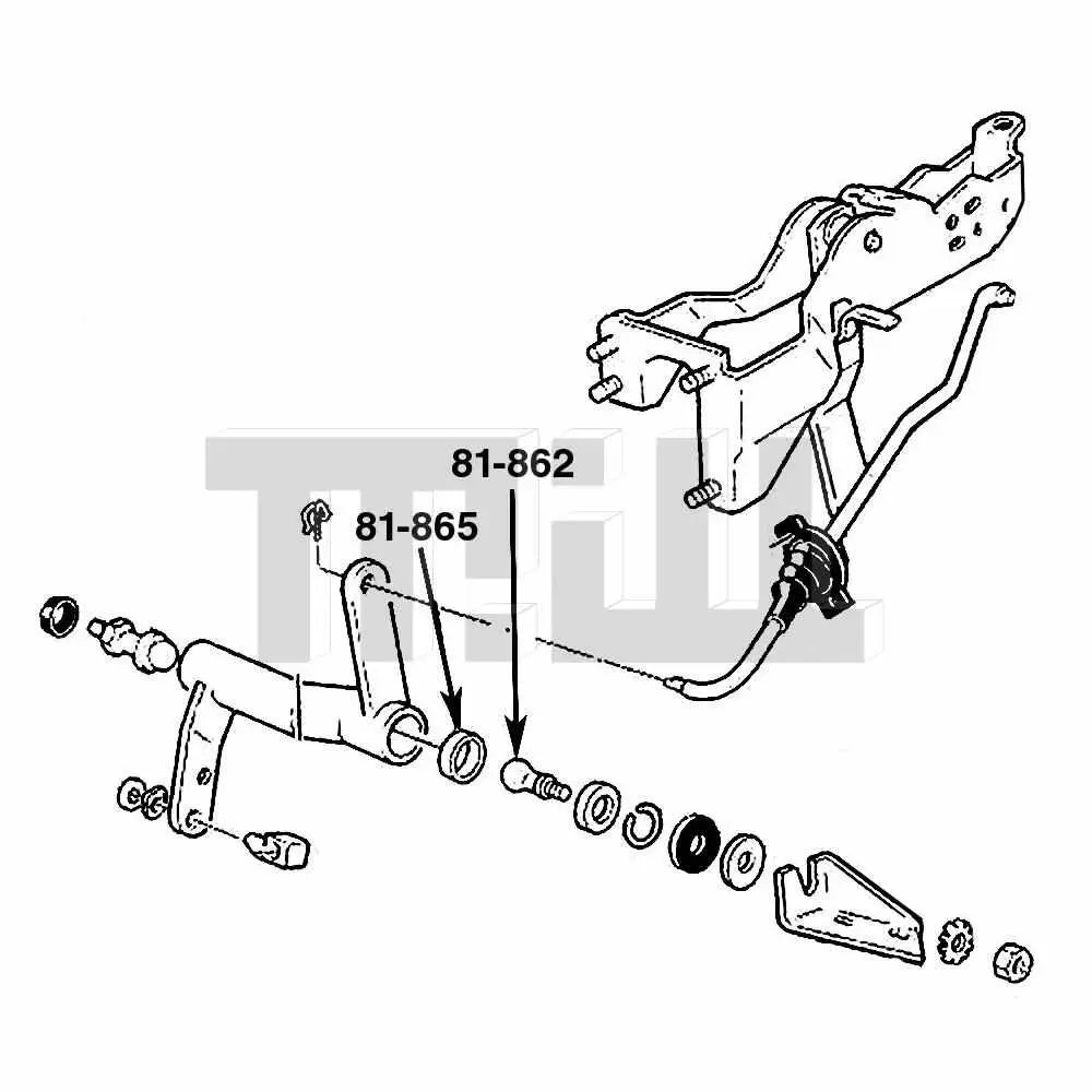 Ball stud for clutch linkage