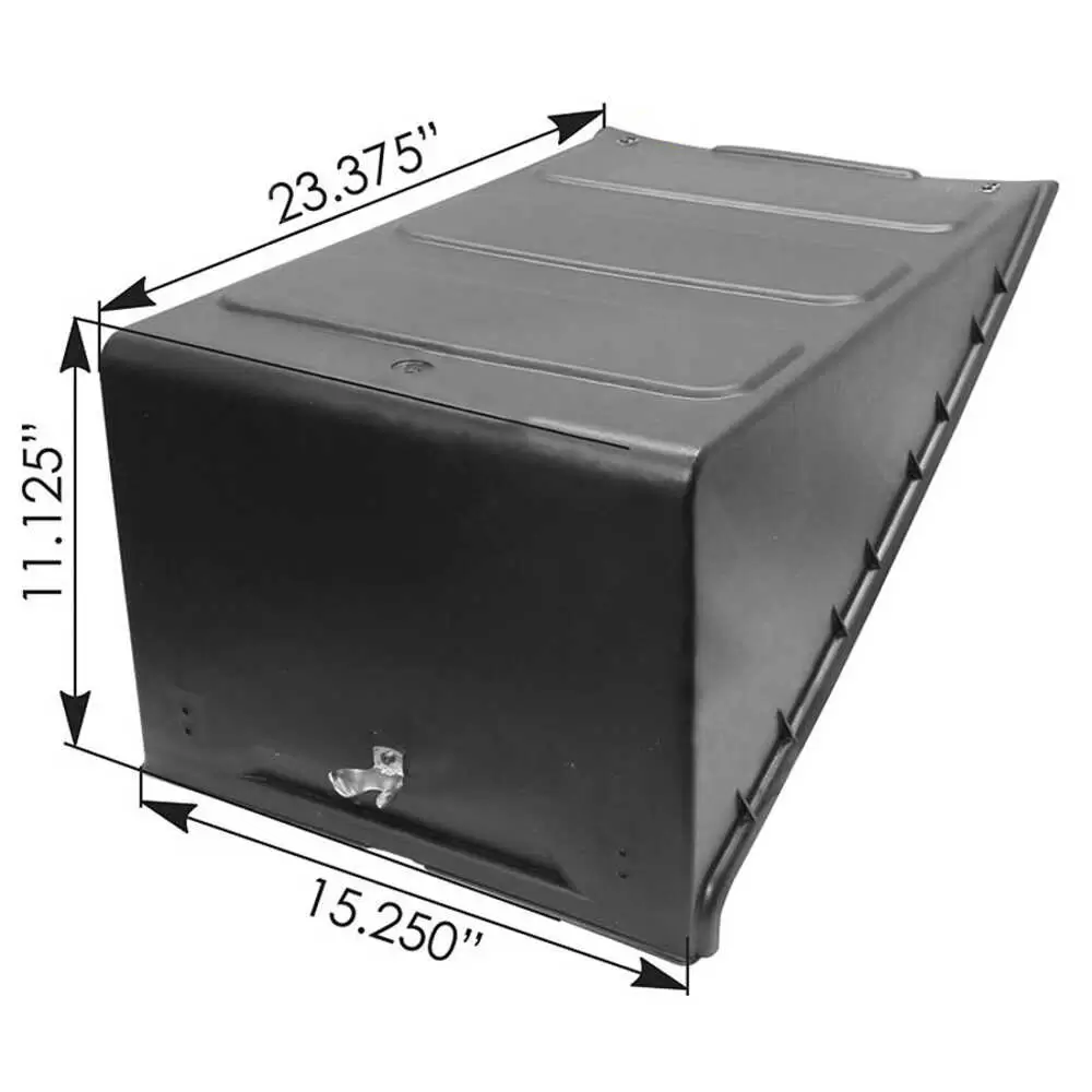 Battery Box Cover without Yellow Clips Fits Freightliner - 15.25" x 11.125" x 23.375"