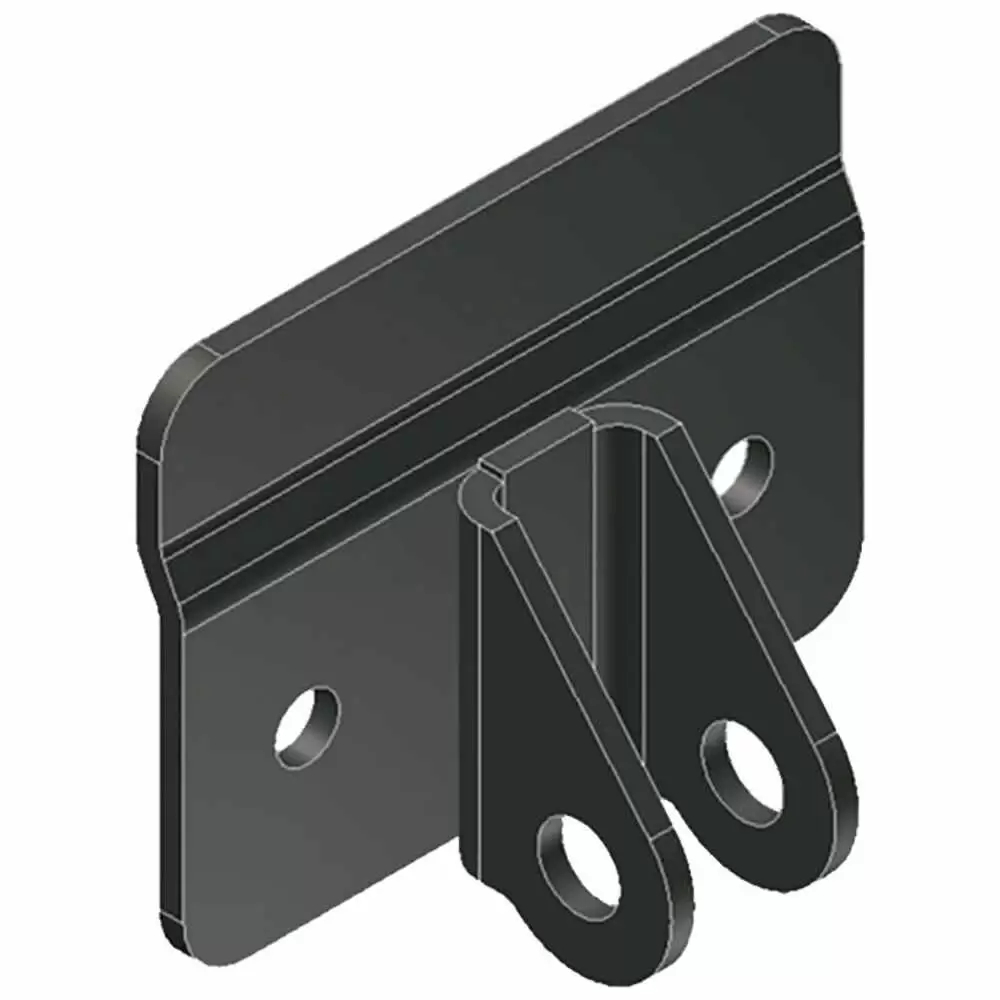 Black cable anchor bracket for rollup doors Whiting 5803BLK