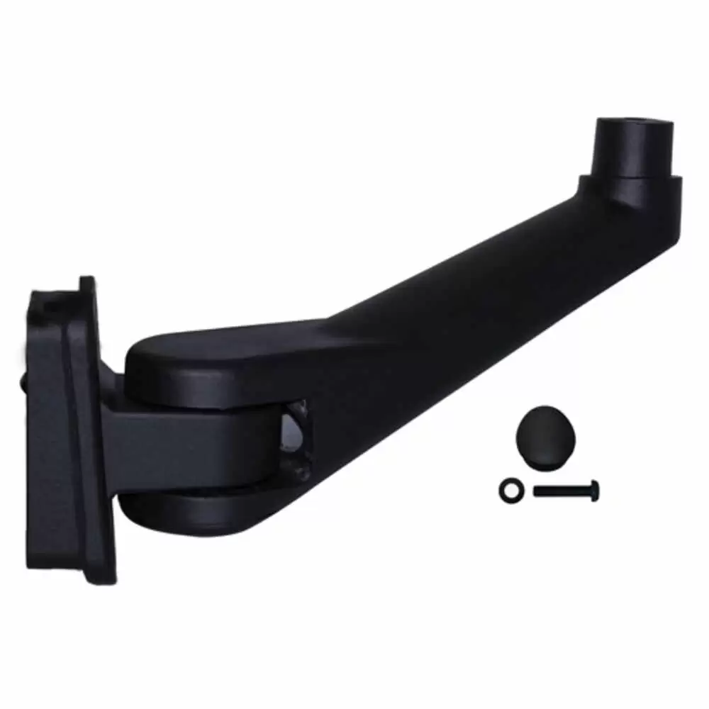 Black Mirror Arm - Wired for Heat and Motor - Driver side - Left Side - Fits Chevy Kodiak GMC Topkick