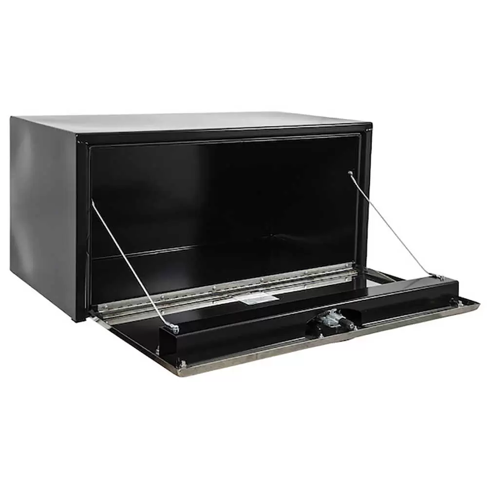 Black Steel Underbody Truck Tool Box with Stainless Steel