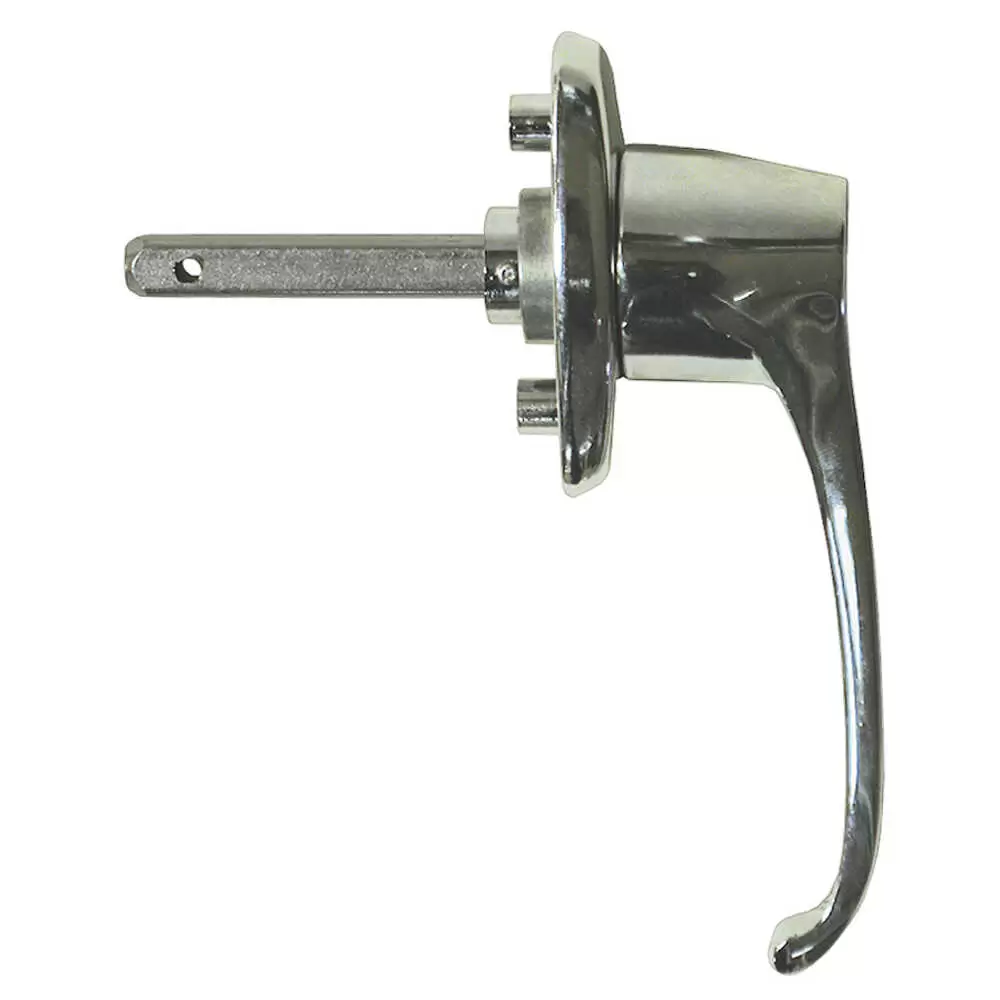 Blind Mount Outside Handle with 5/16 x 1-15/16" Shaft - Chrome - fits Side or Rear Door Whiting 2569