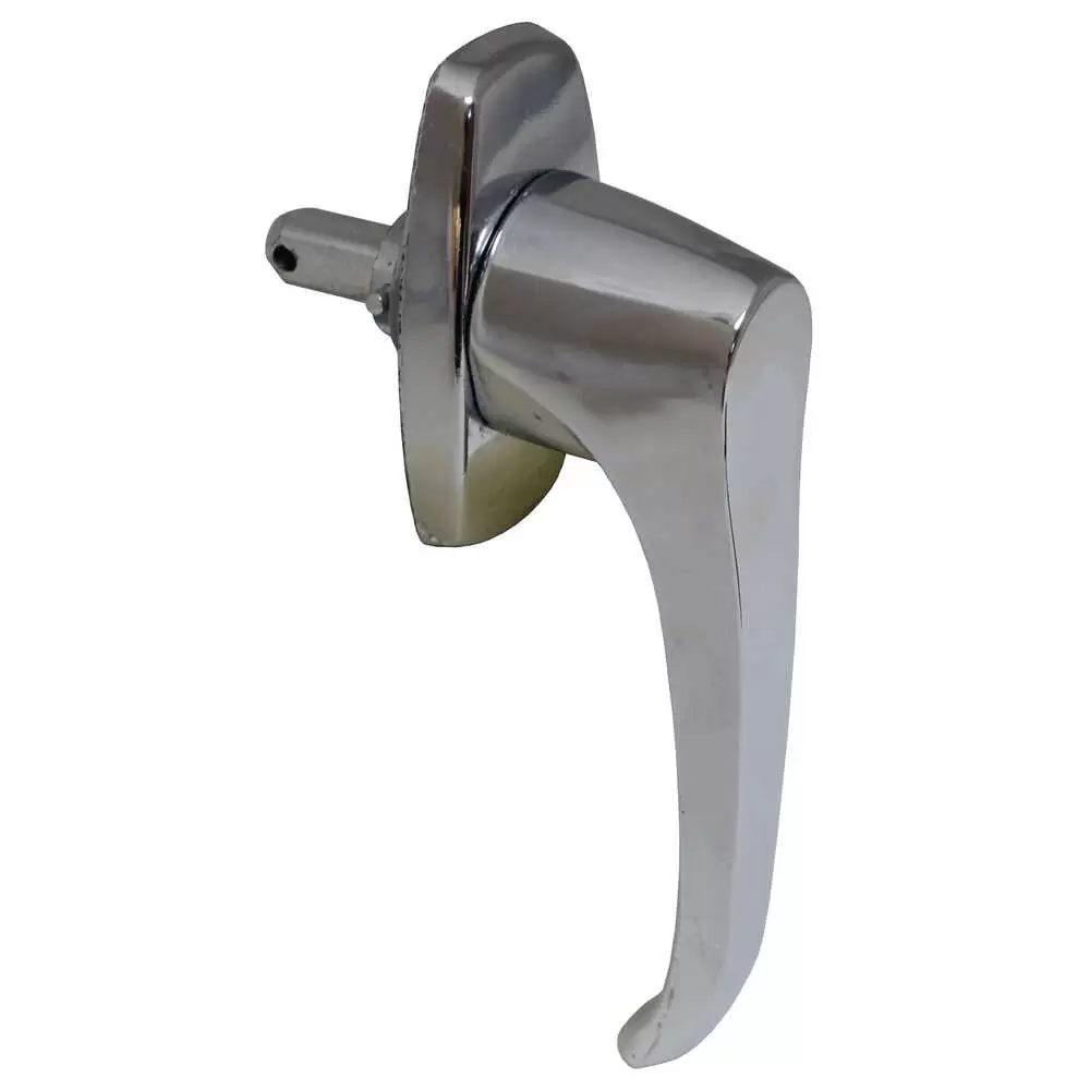 Blind Mount Outside Non Locking Handle - Chrome - fits Todco / Whiting 5793 Roll Up Door