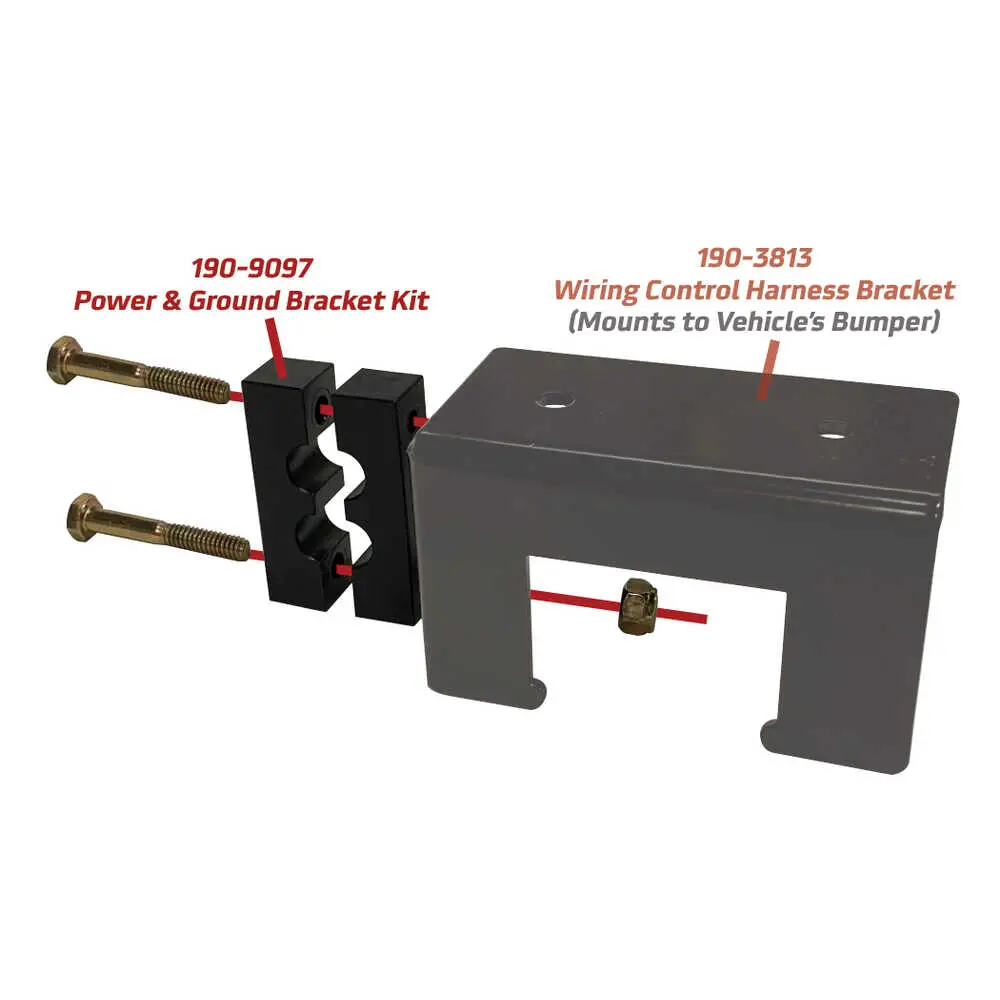 Boss Plow Power & Ground Mounting Bracket Kit