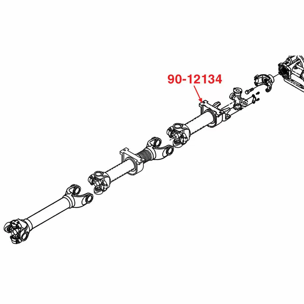 Center Bearing, Front Driveshaft - Fits Freightliner