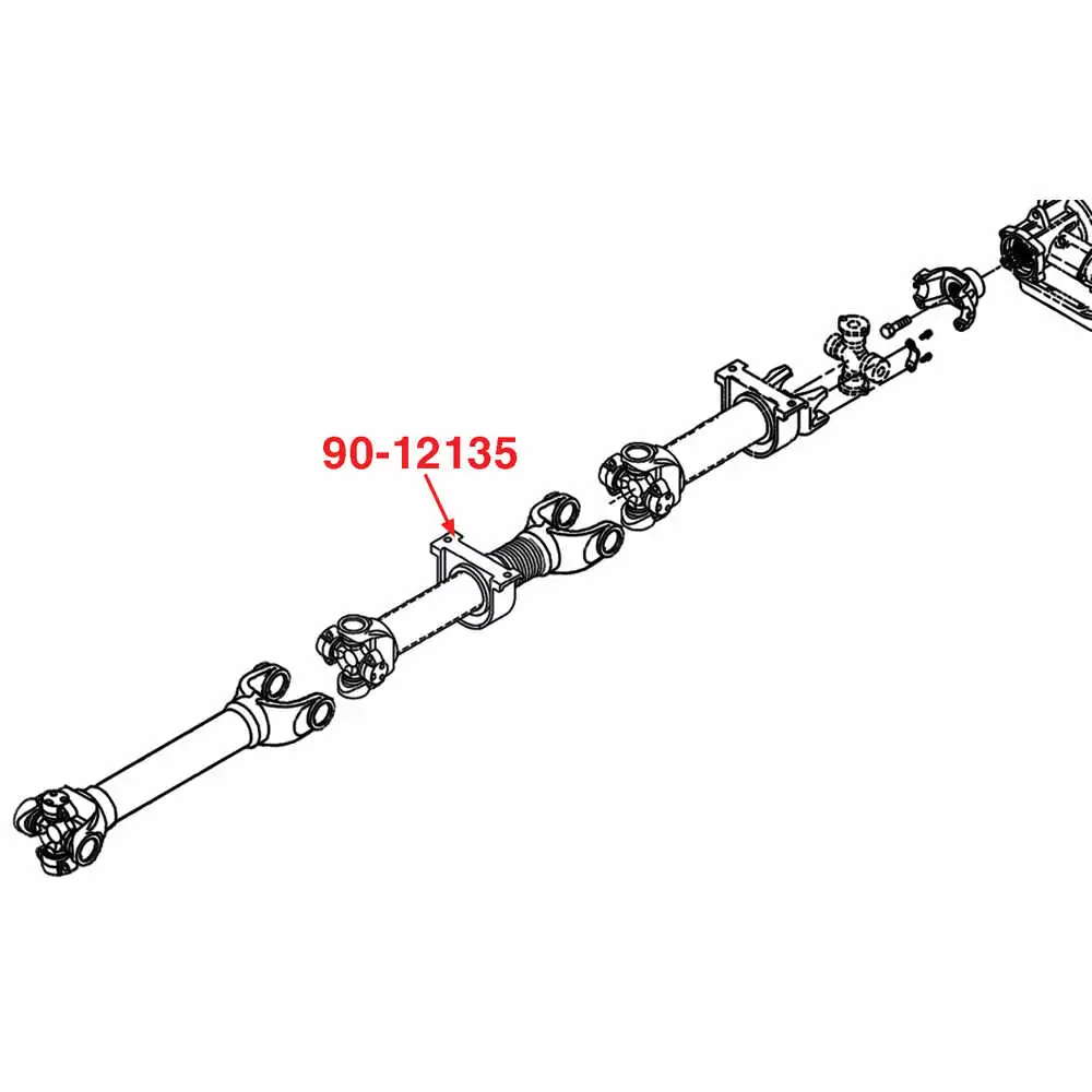 Center Bearing, Mid Driveshaft - Fits Freightliner