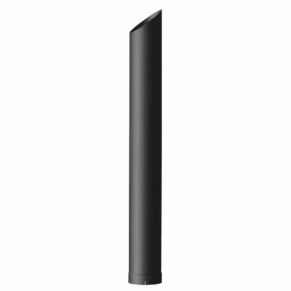 Chrome Angle Cut Stack Pipe, 48"x 4" O.D.