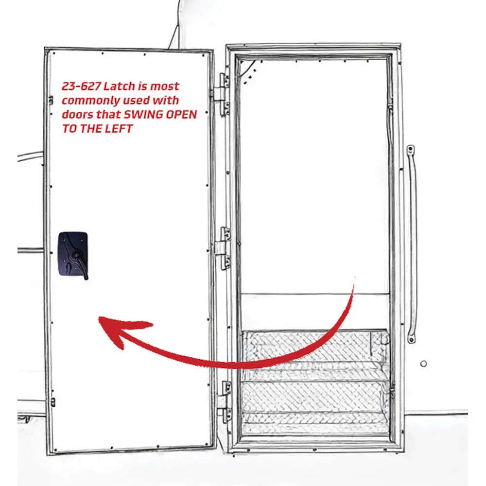 Compartment/Entry Latch with LH Inside Egress Assembly