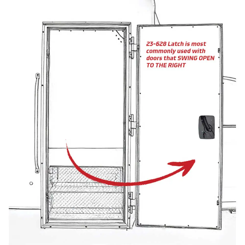 Compartment/Entry Latch with RH Inside Egress Assembly