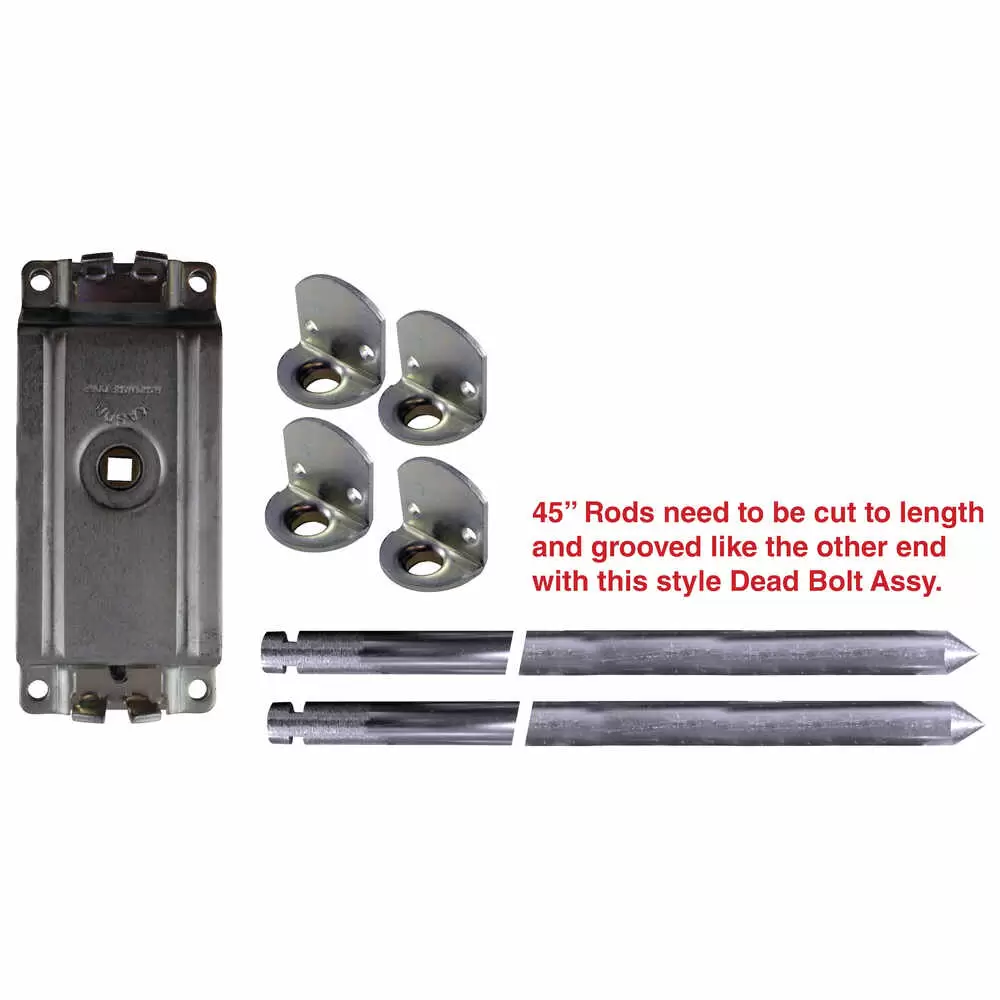 Complete Rod Style Dead Bolt Assembly