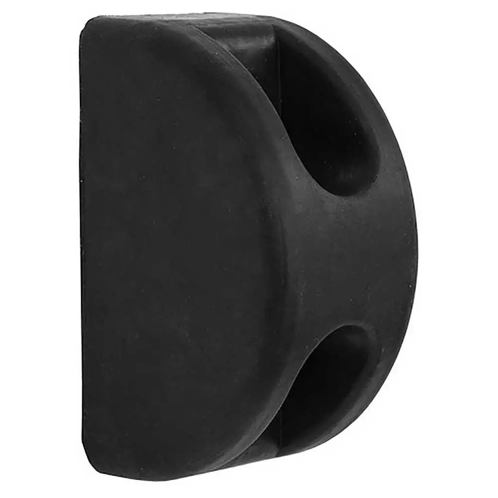 D-Shaped Molded Rubber Bumper, 3" x 3-1/2" x 6" inch tall