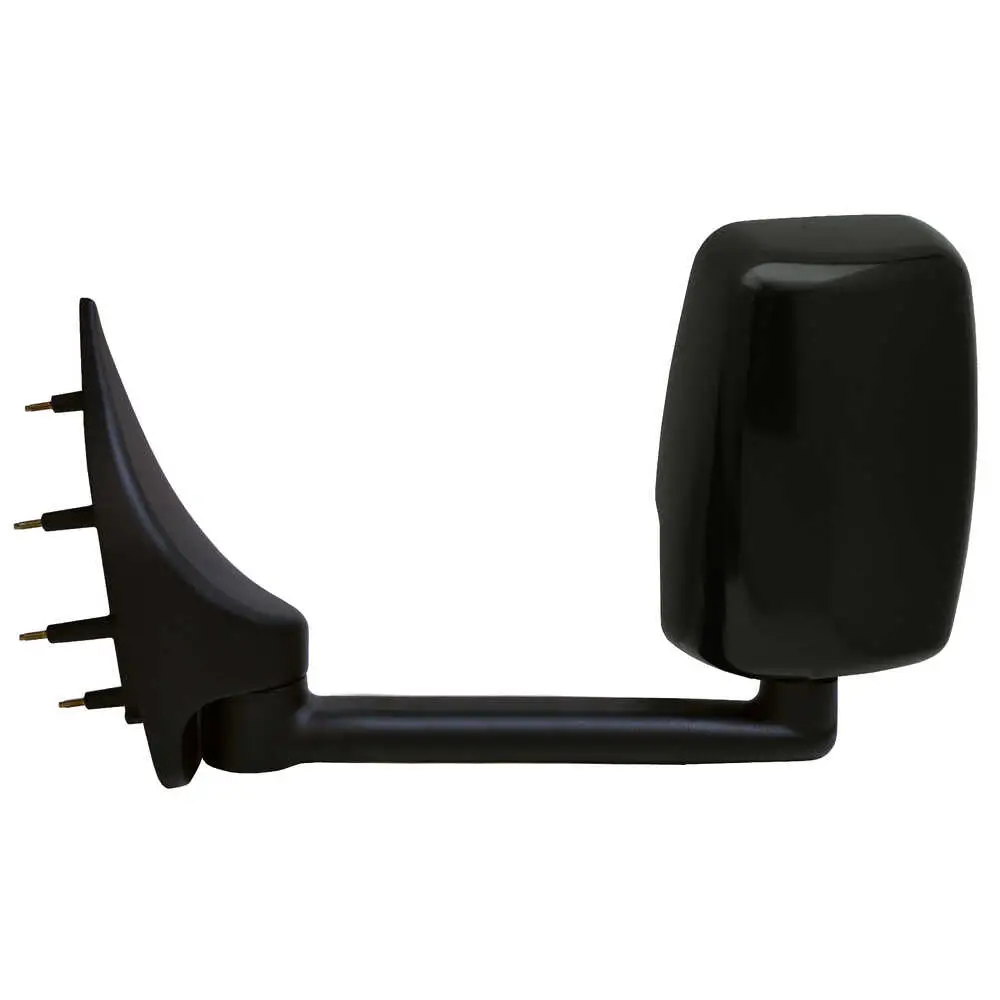 Deluxe Manual Mirror Assembly for 102" Body - Driver side - Black - Left Side Velvac 714519