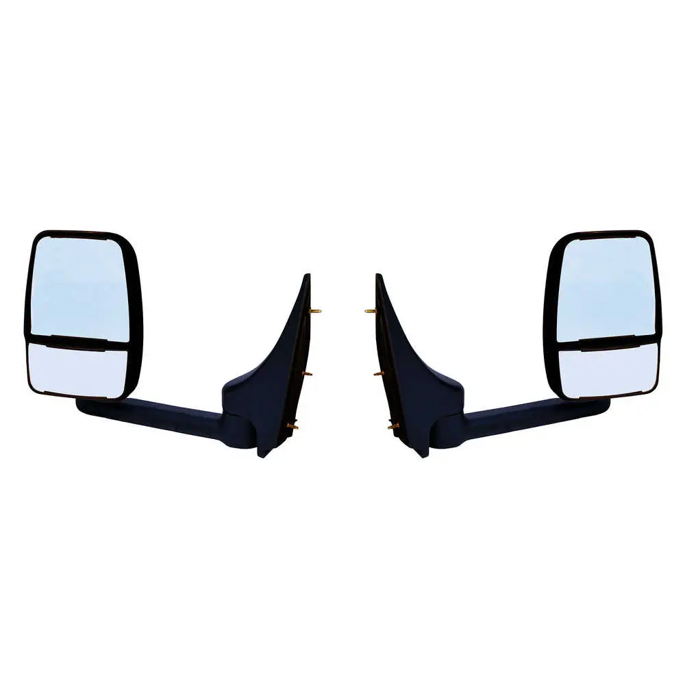 Deluxe Manual Mirror Assembly for 96" Body - Black- Pair - Velvac 714467