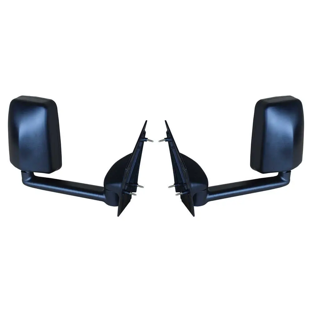 Deluxe Manual Mirror Assembly for 96" Body - Black- Pair - Velvac 714467
