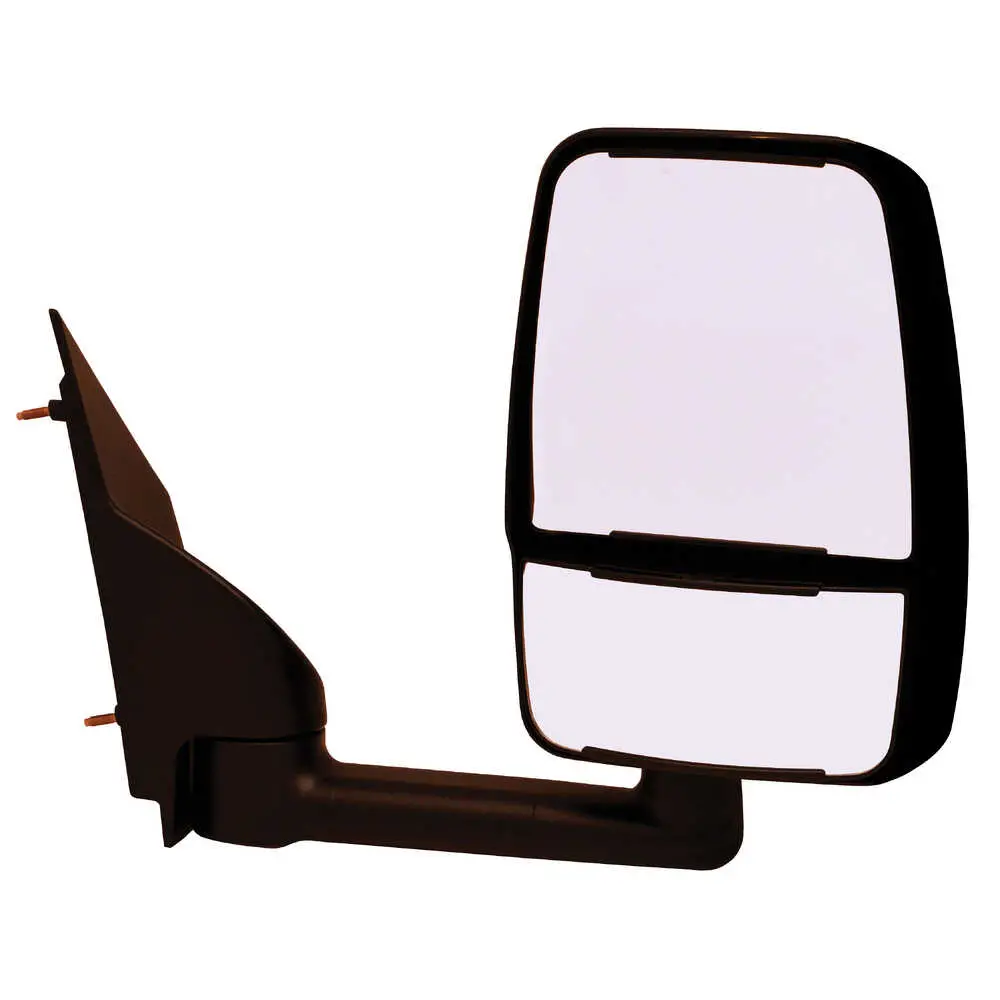 Deluxe Manual Mirror Assembly for 96" Body, Black - Right/Passenger side