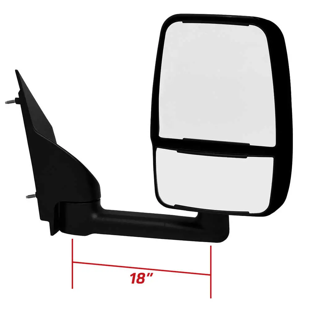 Deluxe Manual Mirror Assembly - Passenger side - Right Side - Fits 102" Body - Velvac 714472