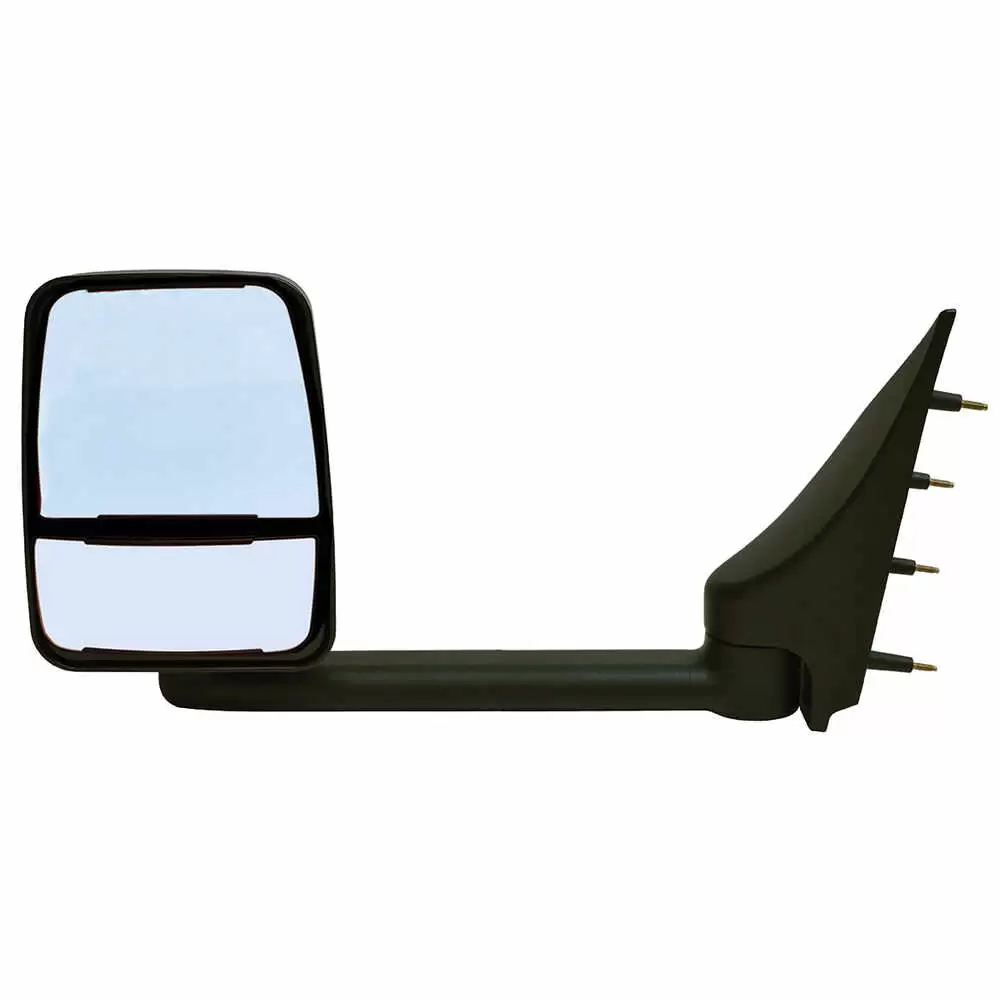 Deluxe Remote Mirror Assembly for 96" Body - Driver side - Black - Left Side Velvac 714523