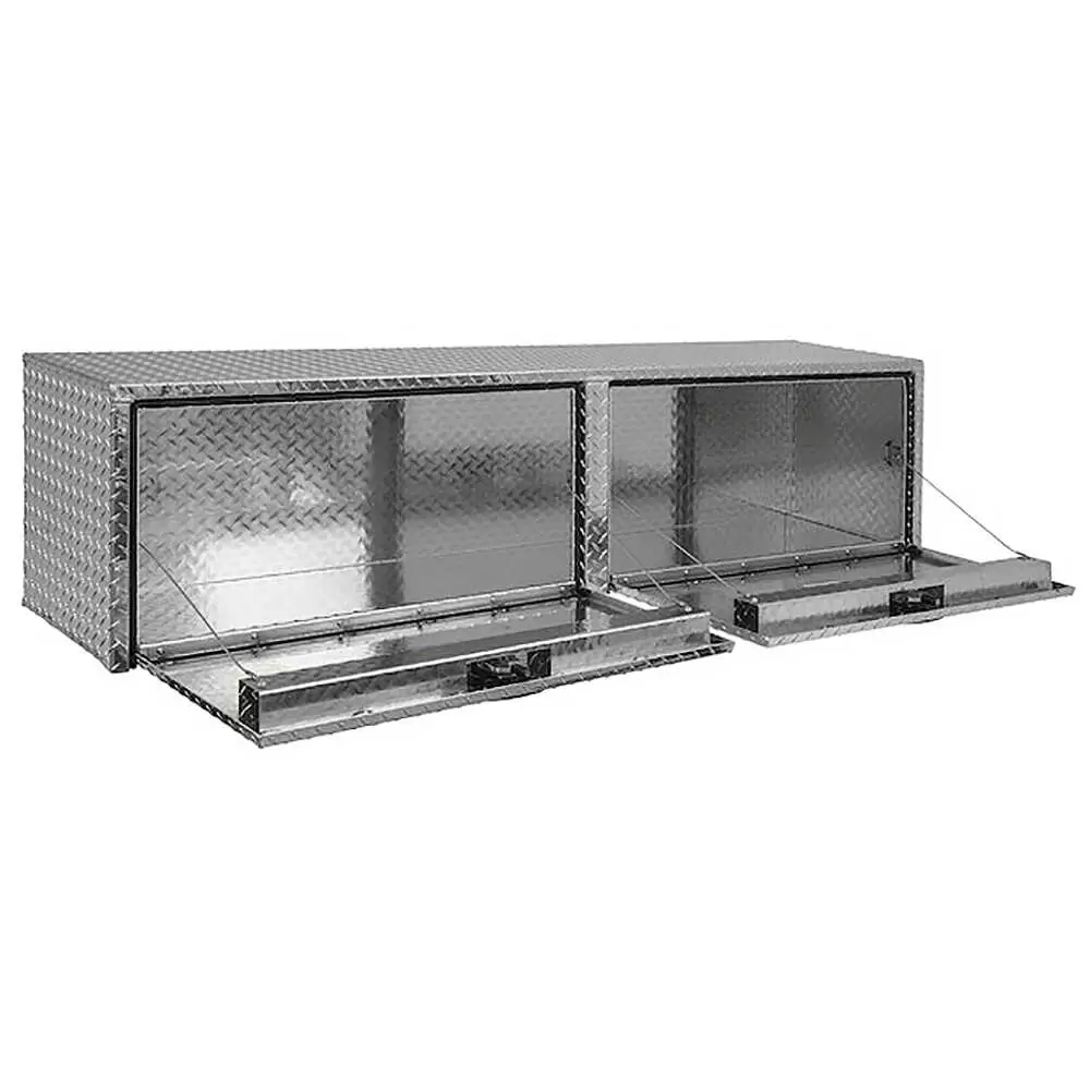 Diamond Tread Aluminum Topsider Truck Tool Box - 13" x 16" x 90"