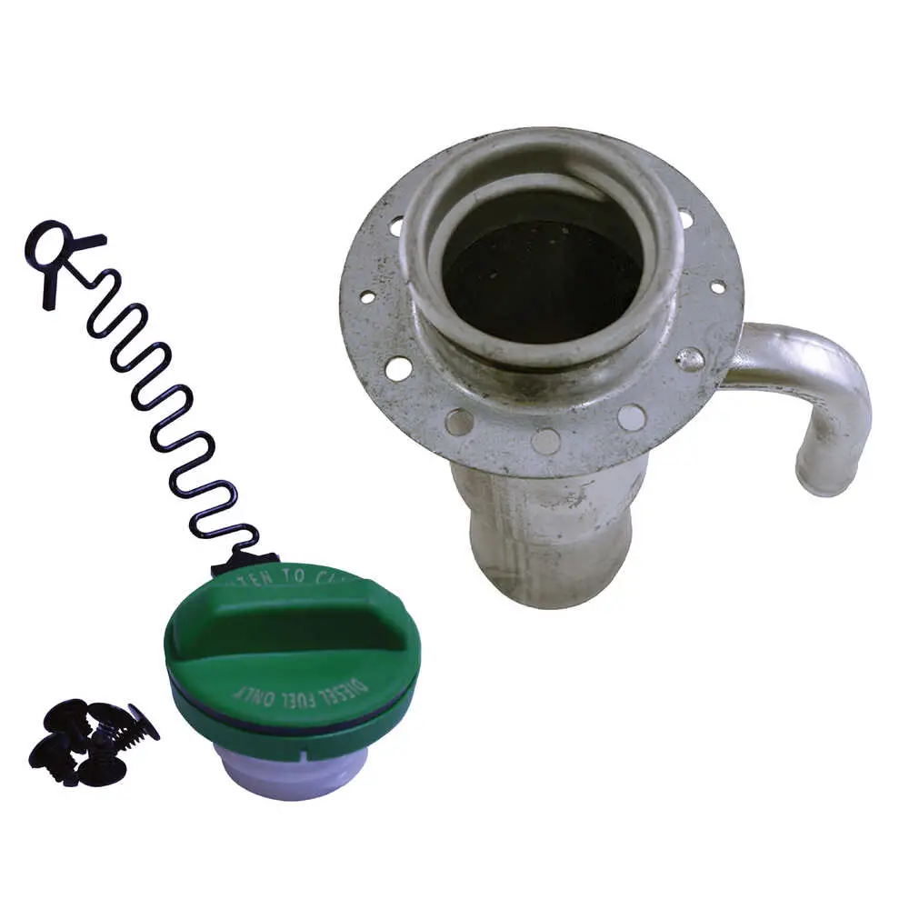 Diesel Fill Neck & Cap Kit - Neck Reduced To 1-1/2"