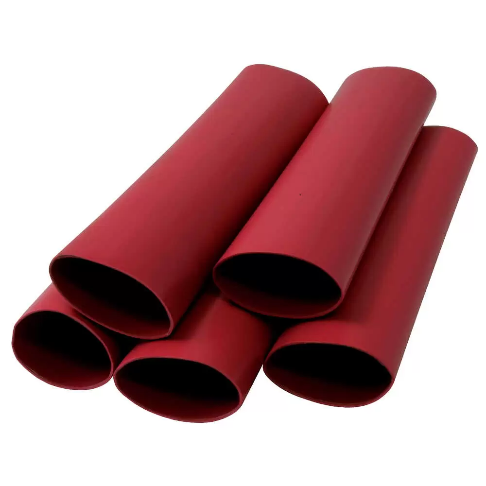 Dual Wall Heat Shrink Tubing, 1" X 6" red