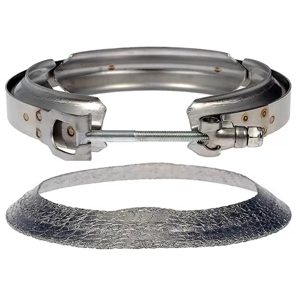 Exhaust V-Band Clamp and Gasket - Fits Freightliner M2 106 2013-2016, M2 112 2012-20106 