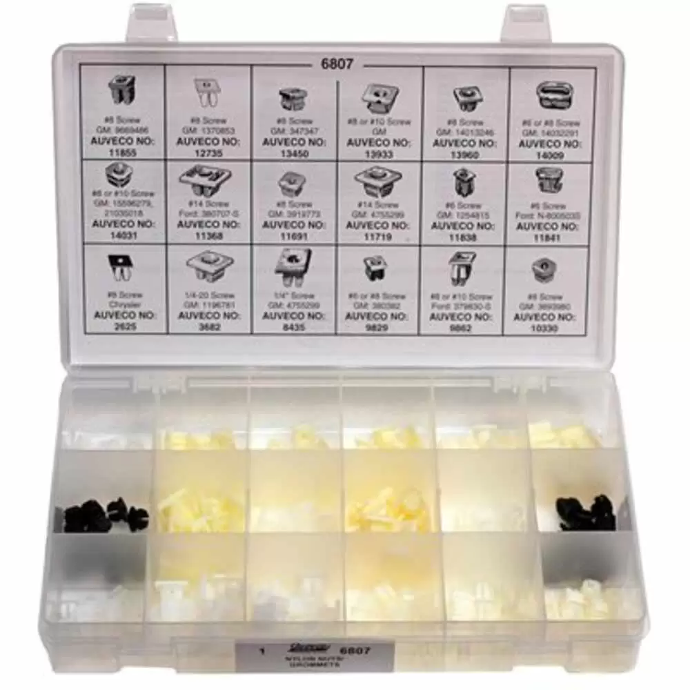 Fix Kit Nylon Nuts Grommets, 1 Pc- Auveco 6807