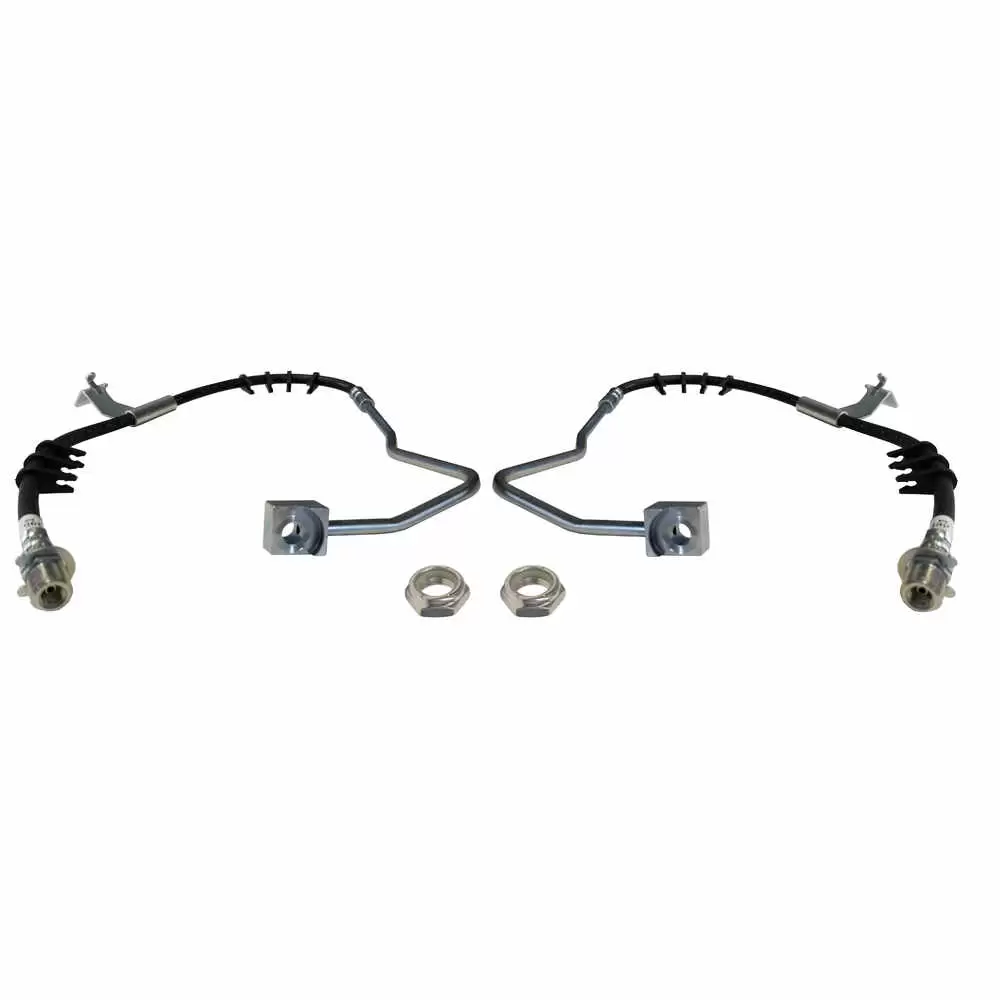 Front Brake Hose Kit with ABS Clips - Fits 96-05 P30 Chassis