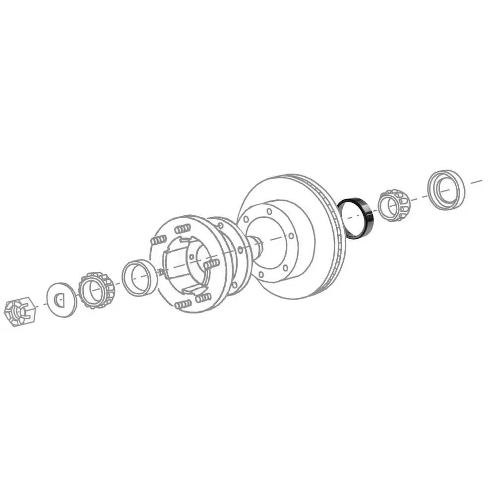 Front Inner Race for Dual Piston Calipers and 4-Wheel Disc Brakes with ABS - Fits Freightliner MT45