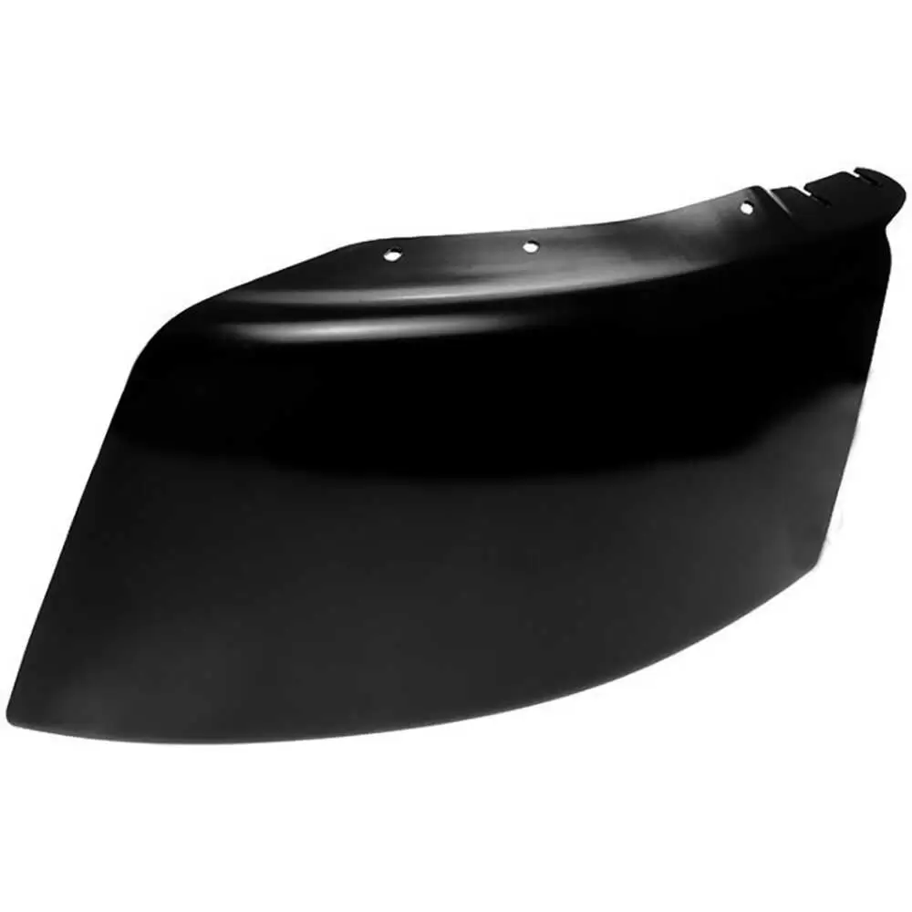 Front left heavy-duty steel side bumper, black - Fits Freightliner M2 106/112 2003-2018