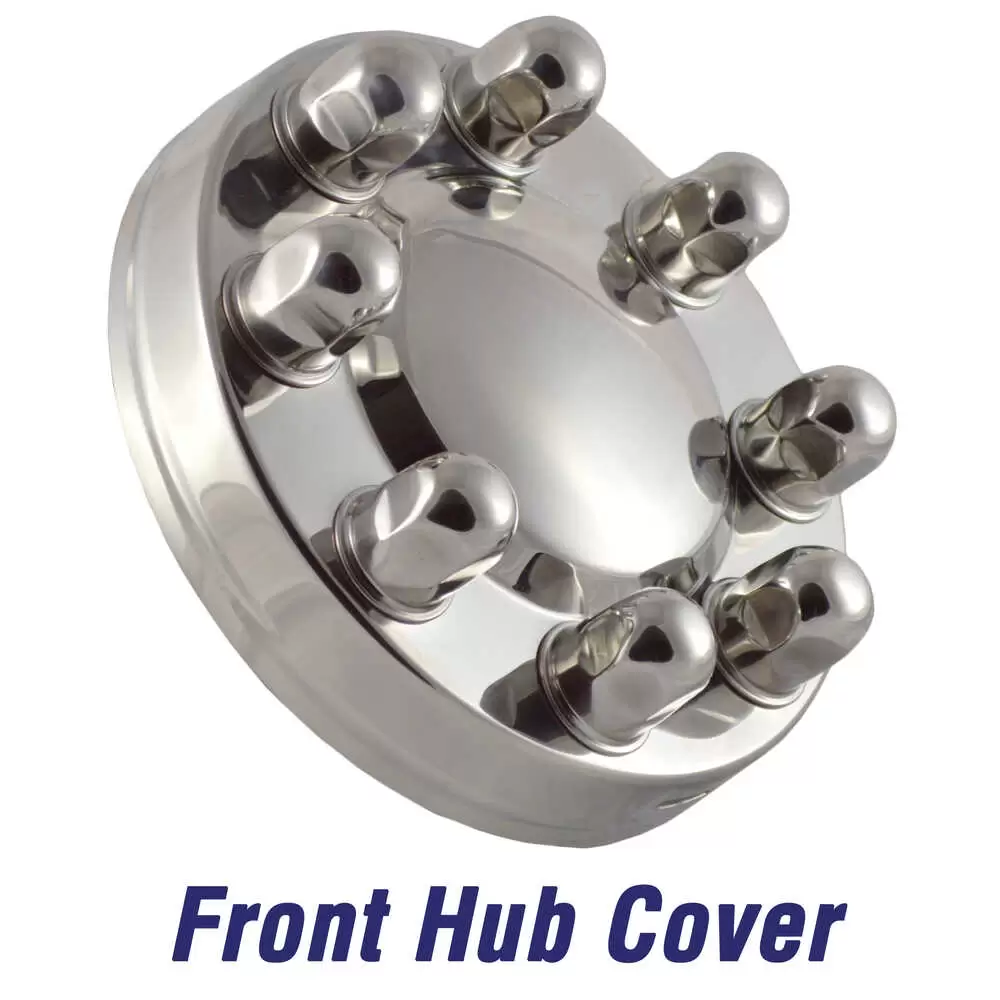 Front Wheel Simulator hub cover - Stainless Steel - for 89-350