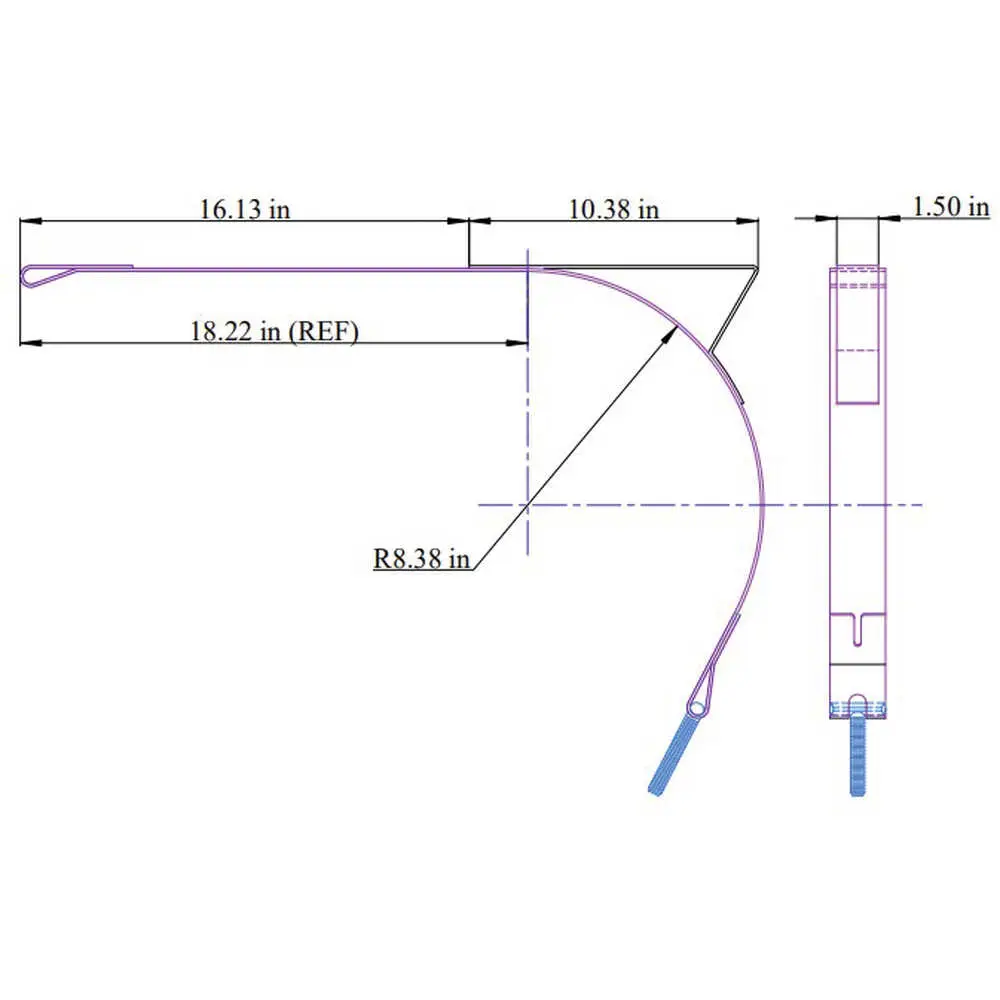 Fuel Tank Strap with Step Support