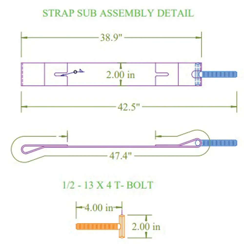 Fuel Tank Strap with Step Support