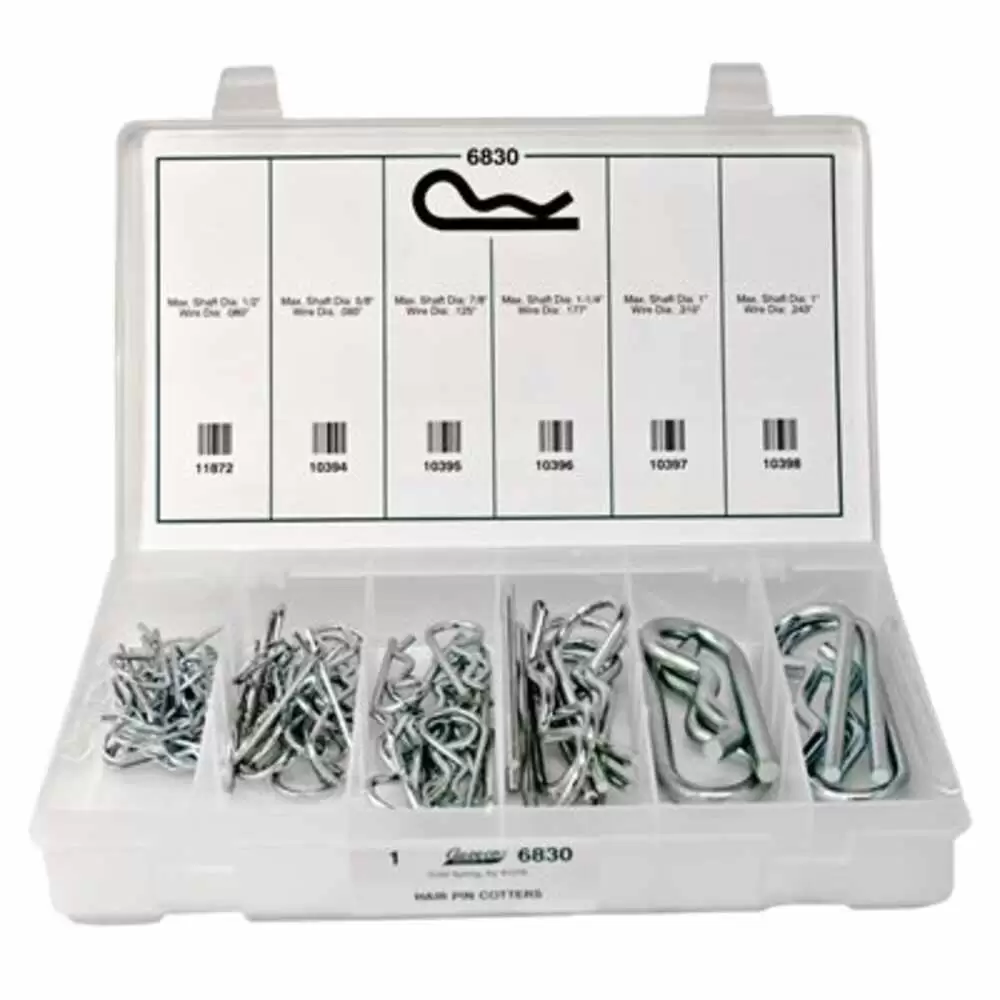 Hair Cotter Pin Kit, 73 pcs - 6 varieties