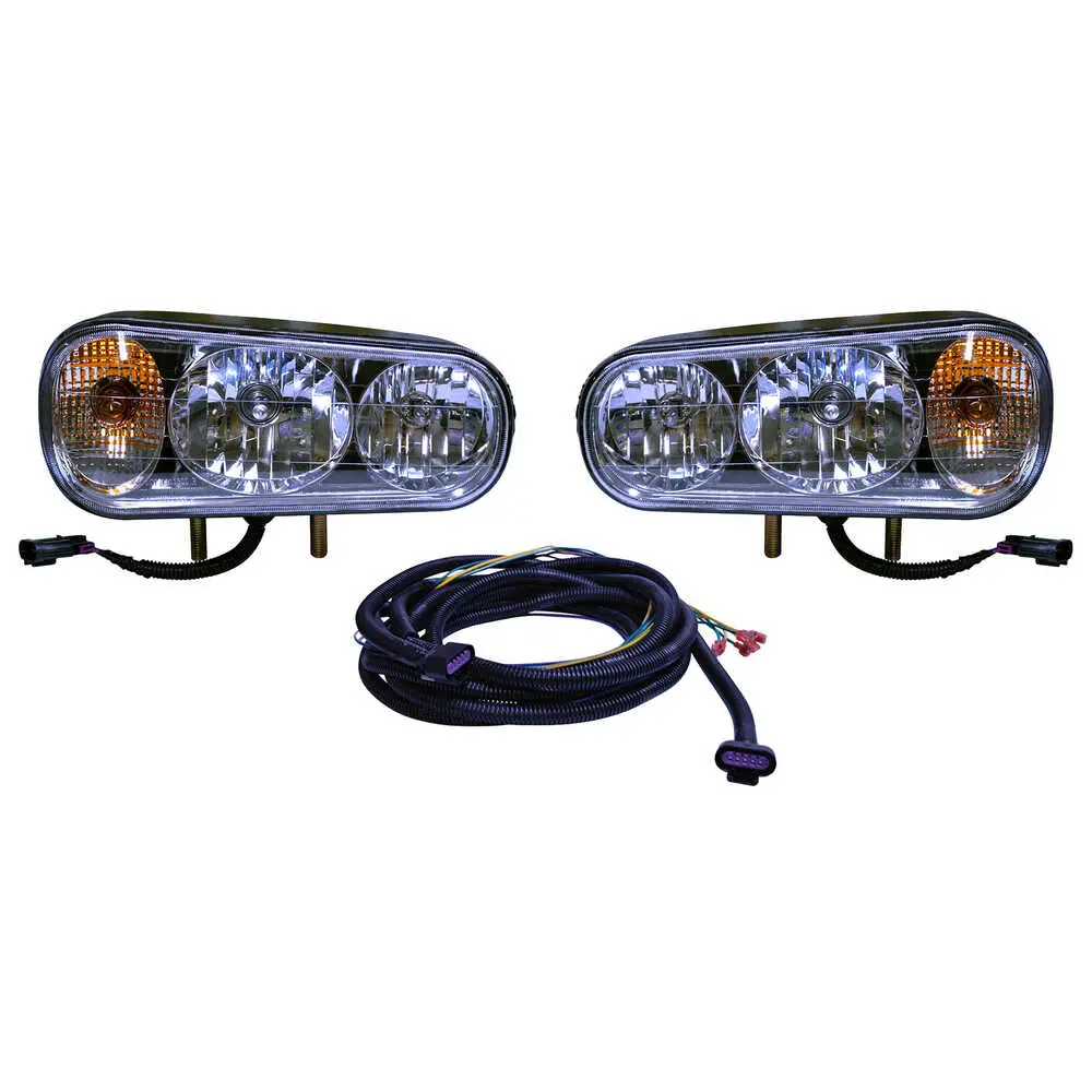 Halogen Snowplow Headlight Kit with 2 Post Mount 