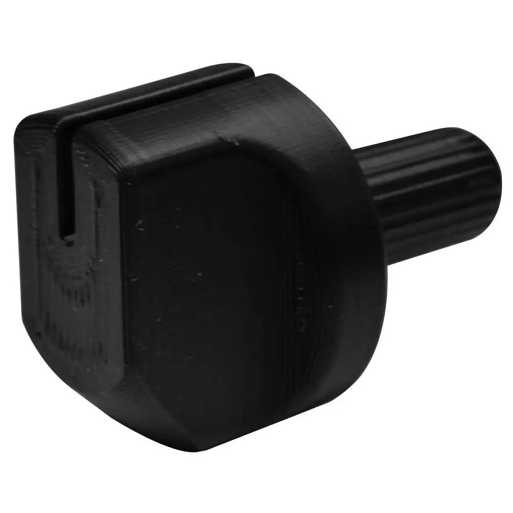 Heater knob & adapter shaft - 1/4" to 3/16" D-Shaped Hole at Each End of Shaft