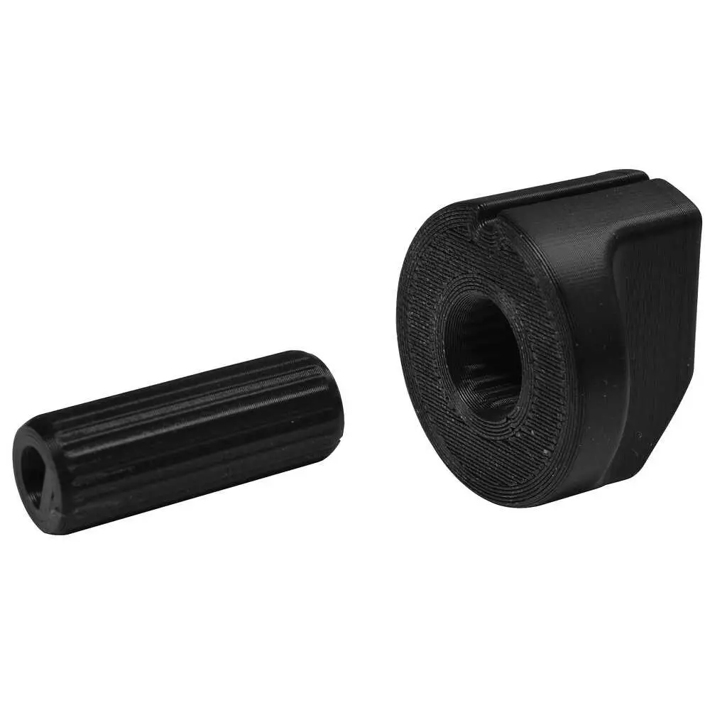 Heater knob & adapter shaft - 1/4" to 3/16" D-Shaped Hole at Each End of Shaft