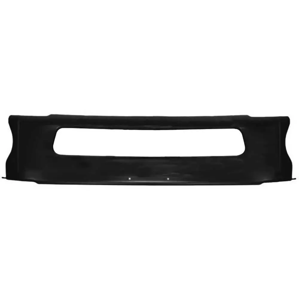 Heavy Duty Front Center Bumper, Black, w/o Hole, Triangle Mount - Fits Freightliner M2 106/112 2003-2018