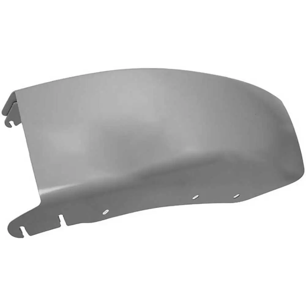 Heavy Duty Steel Front Left Side Bumper End, Silver - Fits Freightliner M2 106/112 2003-2018