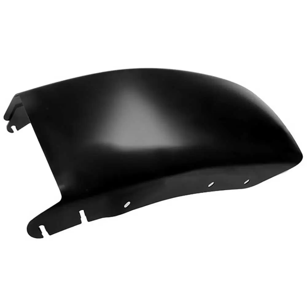 Heavy-Duty Steel Left Side Bumper End, Black, Medium Outer Mount - Fits Freightliner M2 106/112 2003-2018