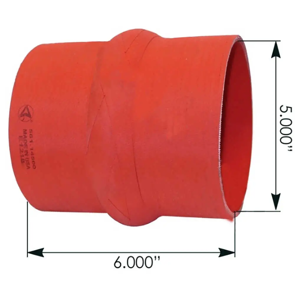 Hump Hose Silicone, 5" ID to 6" ID. 5" Long - Fits Eaton