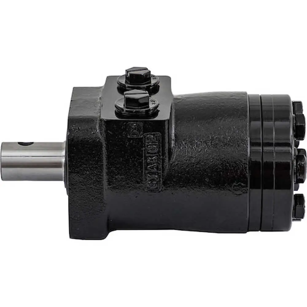 Hydraulic Spinner Motor - 4 Bolt Mount with 2.8 cu. in. Displacement - Straight Cross Drilled Shaft - NPT Ports - Buyers SaltDogg