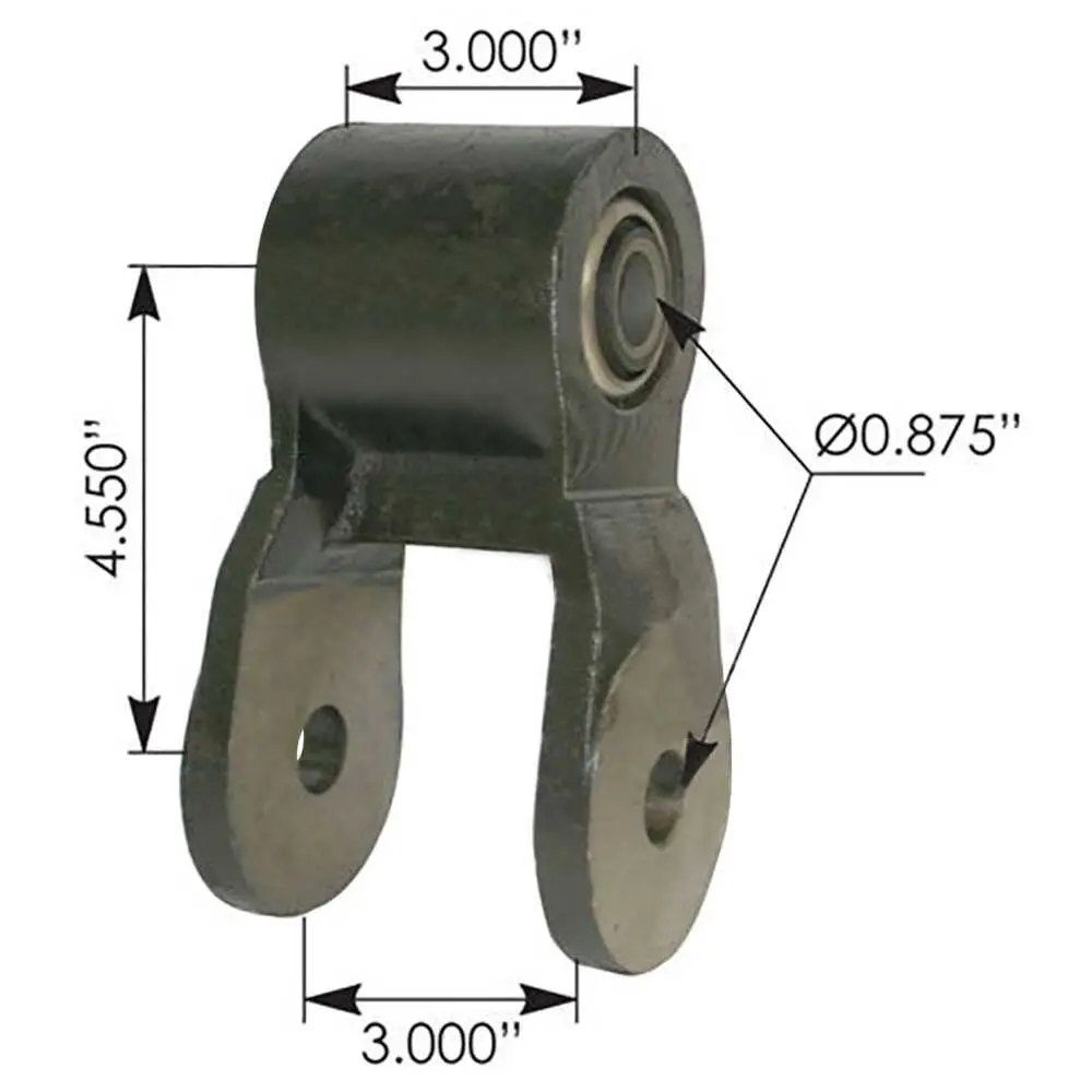 Leaf Spring Shackle, Rear of Rear