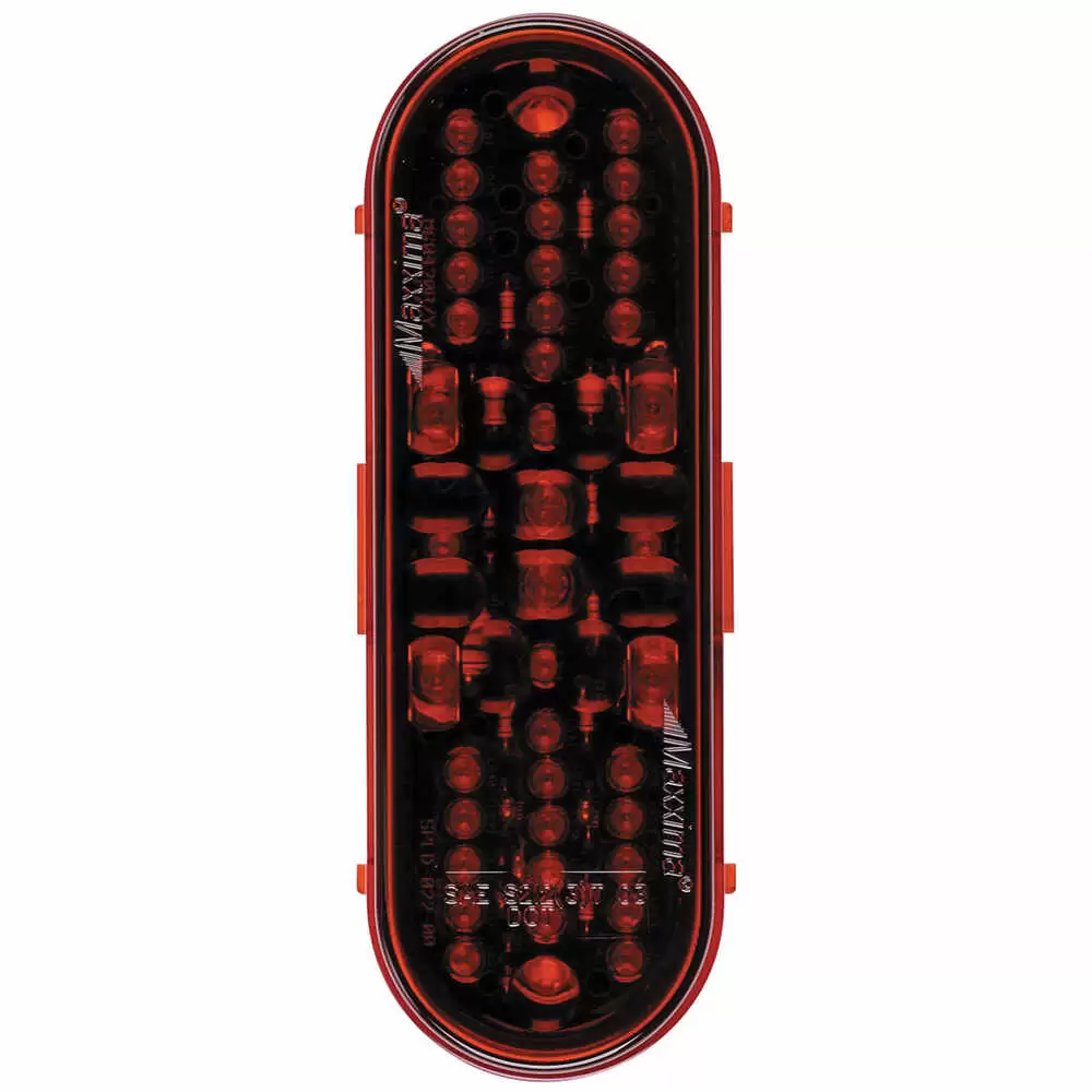 LED 6" Oval Light Red Light, 42 LED's