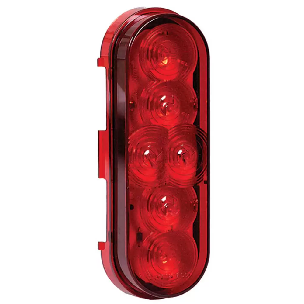 LED 6" Oval Red Light only