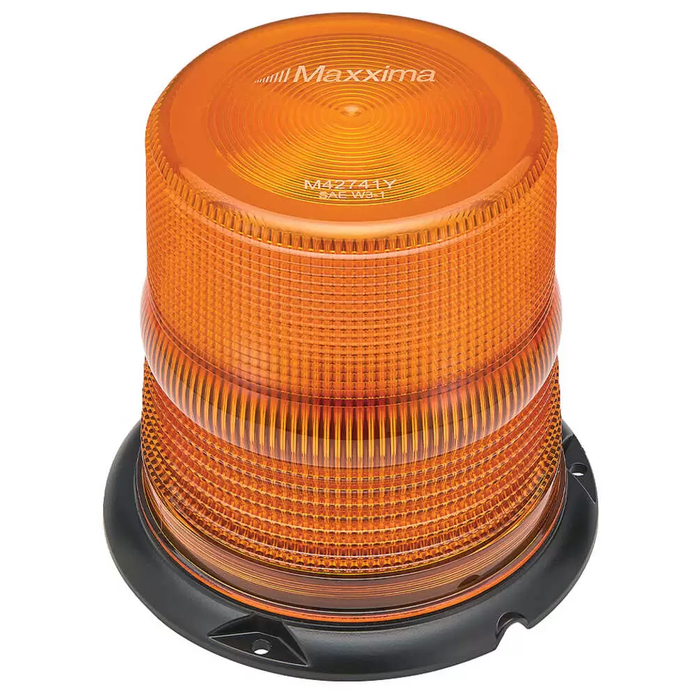 LED Amber Warning Beacon 6.1" Tall, Class 1, 12-48VDC Multi-Voltage