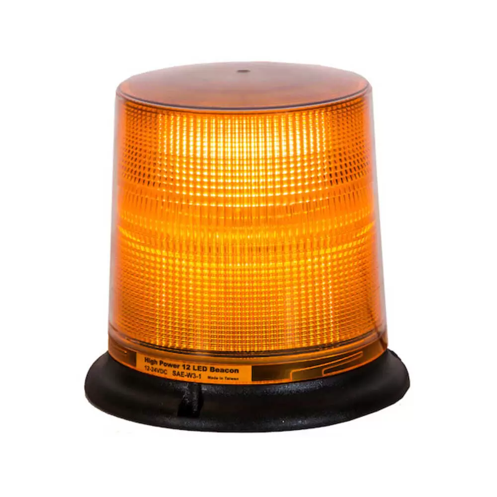 LED Class 1 Warning Beacon - 6.25" Tall - Permanent Mount